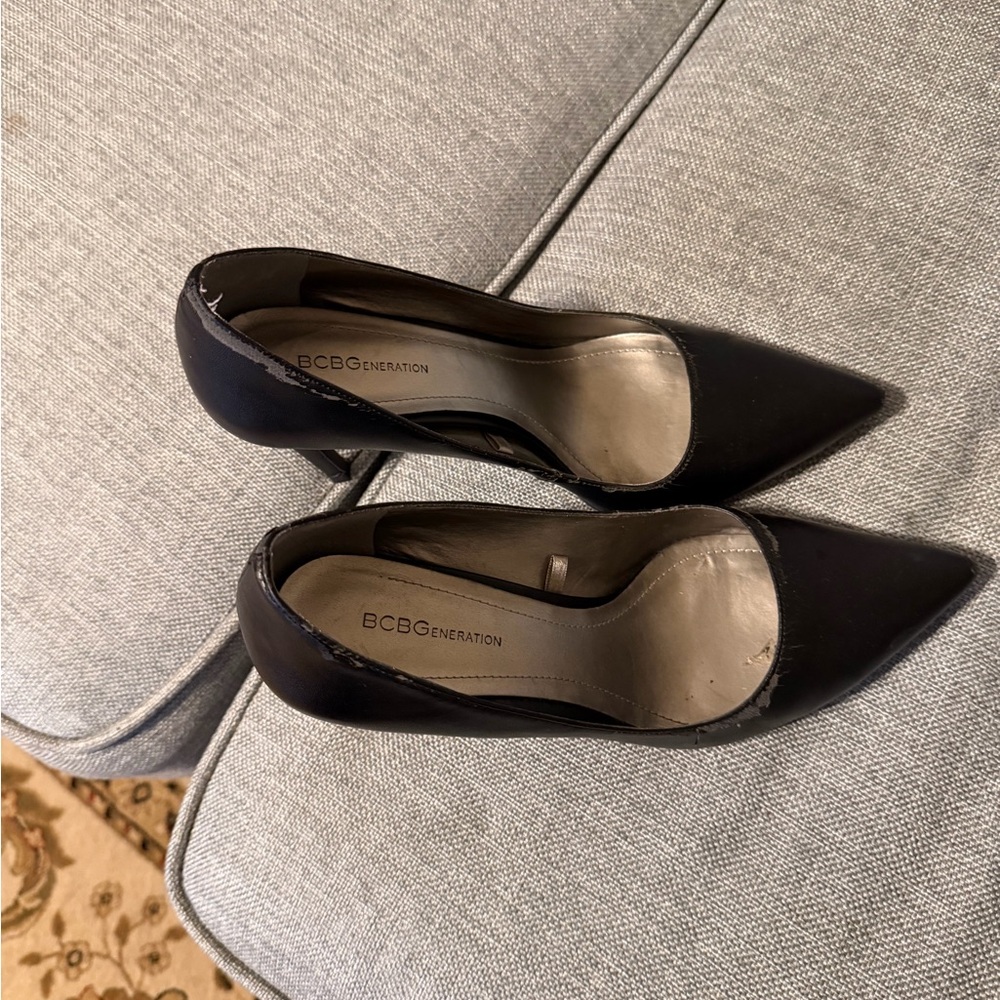 BCBGeneration Black Leather Footwear